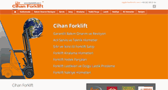 Desktop Screenshot of cihanforklift.com.tr