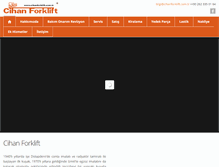 Tablet Screenshot of cihanforklift.com.tr